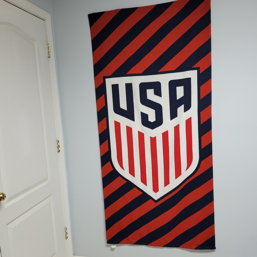 Official USMNT USA  Mens Soccer Beach Towel Microfiber 35x72.5
